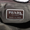 PRADA Tote Bag Satin Brown Auth mr230-16