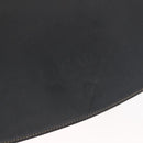 PRADA Chain Shoulder Bag Leather Black Gold Auth mr2300-10