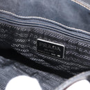 PRADA Chain Shoulder Bag Leather Black Gold Auth mr2300-18