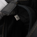 PRADA Chain Shoulder Bag Leather Black Gold Auth mr2300-12