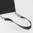 PRADA Chain Shoulder Bag Leather Black Gold Auth mr2300-7