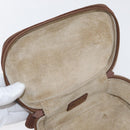 GUCCI Vanity Cosmetic Pouch Suede Brown Gold 032 106 0141 Auth mr2301-10