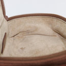 GUCCI Vanity Cosmetic Pouch Suede Brown Gold 032 106 0141 Auth mr2301-18