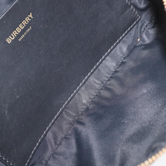 BURBERRY Body Bag Nylon Beige Gold Auth mr2305A