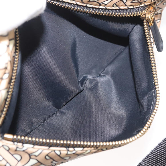BURBERRY Body Bag Nylon Beige Gold Auth mr2305A