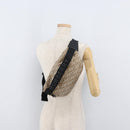 BURBERRY Body Bag Nylon Beige Gold Auth mr2305A-24