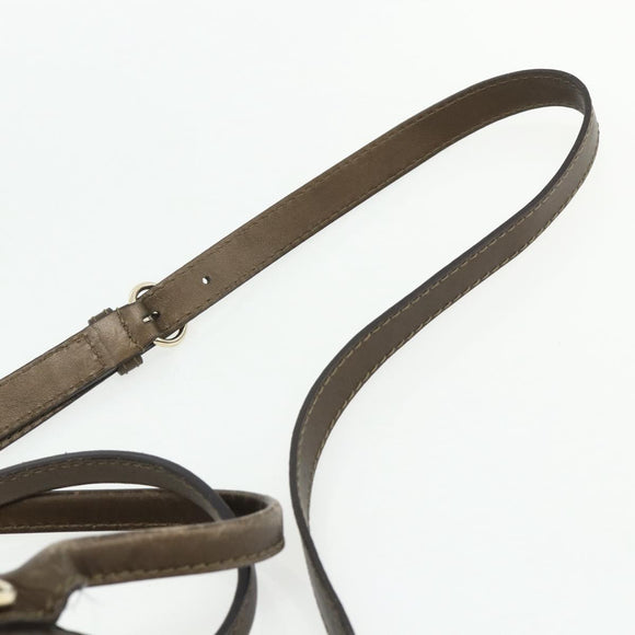GUCCI GG Canvas Guccissima Hand Bag Leather 2way Brown Gold 269955 Auth mr2307