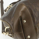 GUCCI GG Canvas Guccissima Handtasche Leder 2way Braun Gold 269955 Auth mr2307-17