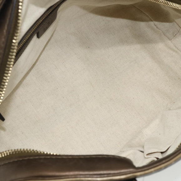 GUCCI GG Canvas Guccissima Handtasche Leder 2way Braun Gold 269955 Auth mr2307
