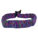 GUCCI Fox Crystal Belt Sequin 29.1"" Purple Gold 214351 Auth mr2309V-2