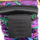 GUCCI Fox Crystal Belt Sequin 29.1"" Purple Gold 214351 Auth mr2309V-8