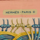 HERMES Carre 90 Scarf Silk Pink Auth mr2311-11