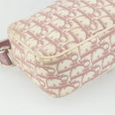 Christian Dior Trotter Canvas Shoulder Bag PVC Pink Silver Auth mr2312-16