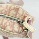 Christian Dior Trotter Canvas Shoulder Bag PVC Pink Silver Auth mr2312-10