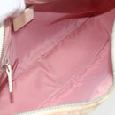 Christian Dior Trotter Canvas Shoulder Bag PVC Pink Silver Auth mr2312-11
