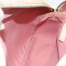Christian Dior Trotter Canvas Shoulder Bag PVC Pink Silver Auth mr2312-19