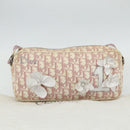 Christian Dior Trotter Canvas Shoulder Bag PVC Pink Silver Auth mr2312-12