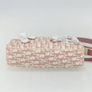 Christian Dior Trotter Canvas Shoulder Bag PVC Pink Silver Auth mr2312-5