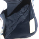Christian Dior Trotter Canvas Satteltasche Handtasche PVC Blau Silber Auth mr2313A-11
