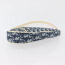 Christian Dior Trotter Canvas Satteltasche Handtasche PVC Blau Silber Auth mr2313A-5