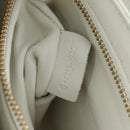 CELINE C Medium Chain Shoulder Bag Leather Black Gold Auth mr2314SAV-12