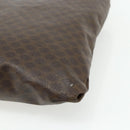 CELINE Macadam Canvas Tote Bag PVC Leather Brown Gold Auth mr2315-15
