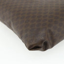 CELINE Macadam Canvas Tote Bag PVC Leather Brown Gold Auth mr2315-16