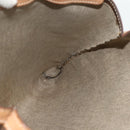 CELINE Macadam Canvas Tote Bag PVC Leather Brown Gold Auth mr2315-17