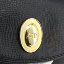 Christian Dior Shoulder Bag Leather Black Gold Auth mr2316-15