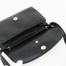 Christian Dior Shoulder Bag Leather Black Gold Auth mr2316-16