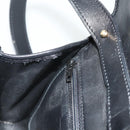 Christian Dior Shoulder Bag Leather Black Gold Auth mr2316-21