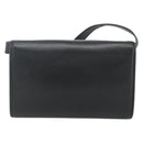 Christian Dior Shoulder Bag Leather Black Gold Auth mr2316-3