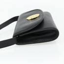Christian Dior Shoulder Bag Leather Black Gold Auth mr2316-4