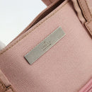GUCCI Hand Bag Canvas Pink Silver 76480 Auth mr2317-17