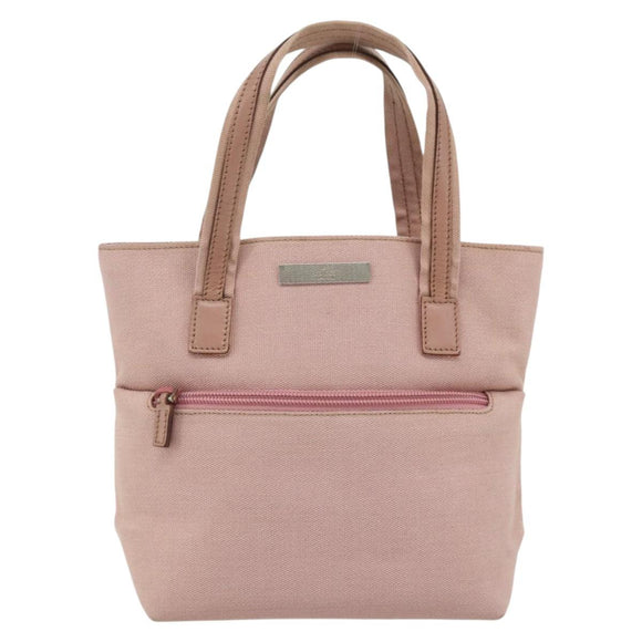 GUCCI Hand Bag Canvas Pink Silver 76480 Auth mr2317