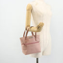 GUCCI Hand Bag Canvas Pink Silver 76480 Auth mr2317-24