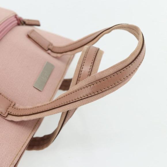 GUCCI Hand Bag Canvas Pink Silver 76480 Auth mr2317