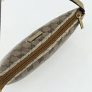 GUCCI GG Crystal Accessory Pouch Brown Gold 190393 Auth mr2319-6