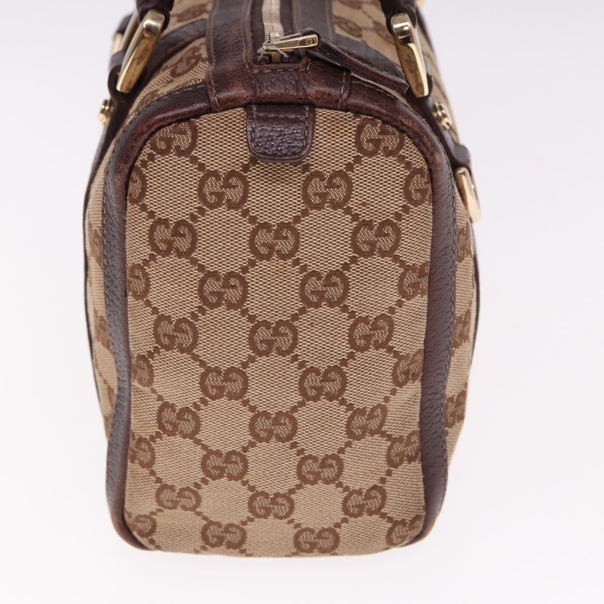 GUCCI GG Canvas Hand Bag Beige 130942 Auth mr232