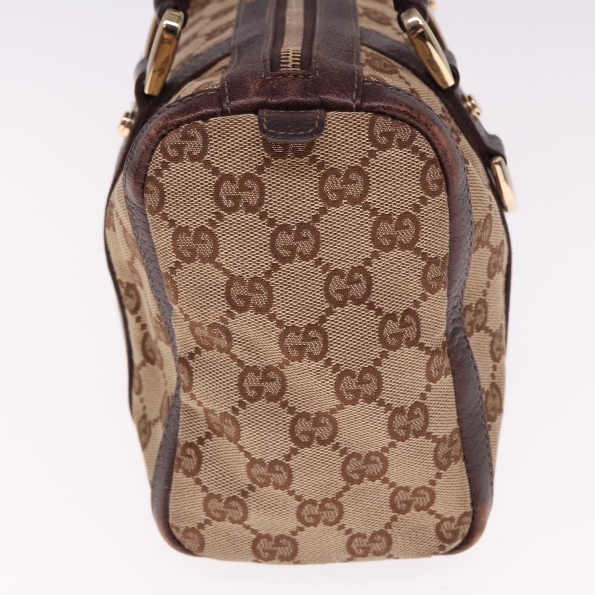 GUCCI GG Canvas Hand Bag Beige 130942 Auth mr232