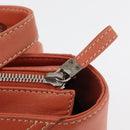 LOEWE Anagram Hand Bag Leather Silver Orange Auth mr2322A-17