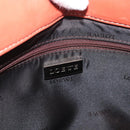 LOEWE Anagram Hand Bag Leather Silver Orange Auth mr2322A-18