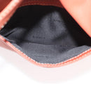 LOEWE Anagram Hand Bag Leather Silver Orange Auth mr2322A-21