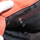 LOEWE Anagram Hand Bag Leather Silver Orange Auth mr2322A-22