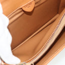 CELINE Macadam Canvas Clutch Bag PVC Leather Brown Gold Auth mr2324-10