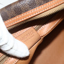 CELINE Macadam Canvas Hand Bag PVC Leather Brown Gold Auth mr2328A-12