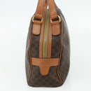 CELINE Macadam Canvas Hand Bag PVC Leather Brown Gold Auth mr2328A-4
