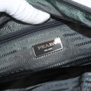 PRADA Shoulder Bag Nylon Green Silver Auth mr2330-18