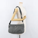 PRADA Shoulder Bag Nylon Green Silver Auth mr2330-24