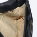BOTTEGA VENETA INTRECCIATO Shoulder Bag Leather Black Gold Auth mr2335-20